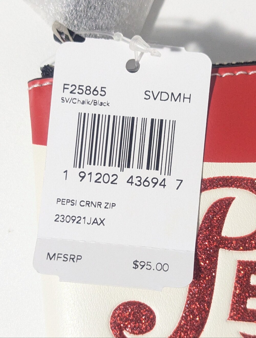 Coach Pepsi Cola Collab Zip Wristlet Red White Blue Collector's Limited Edition - Picture 2 of 15